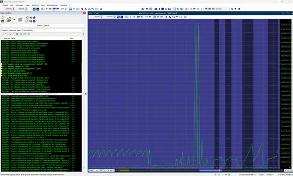 WinOLS 2D map and hex view — manual ECU tuning with byte-level precision at HEXTUNE
